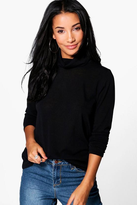 Emily Roll Neck Fine Knit Jumper